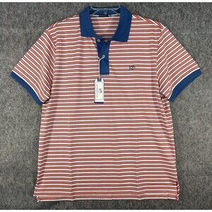 Southern Tide T3 Tide To Trail Georgia Peach Polo Shirt Performance Sz L